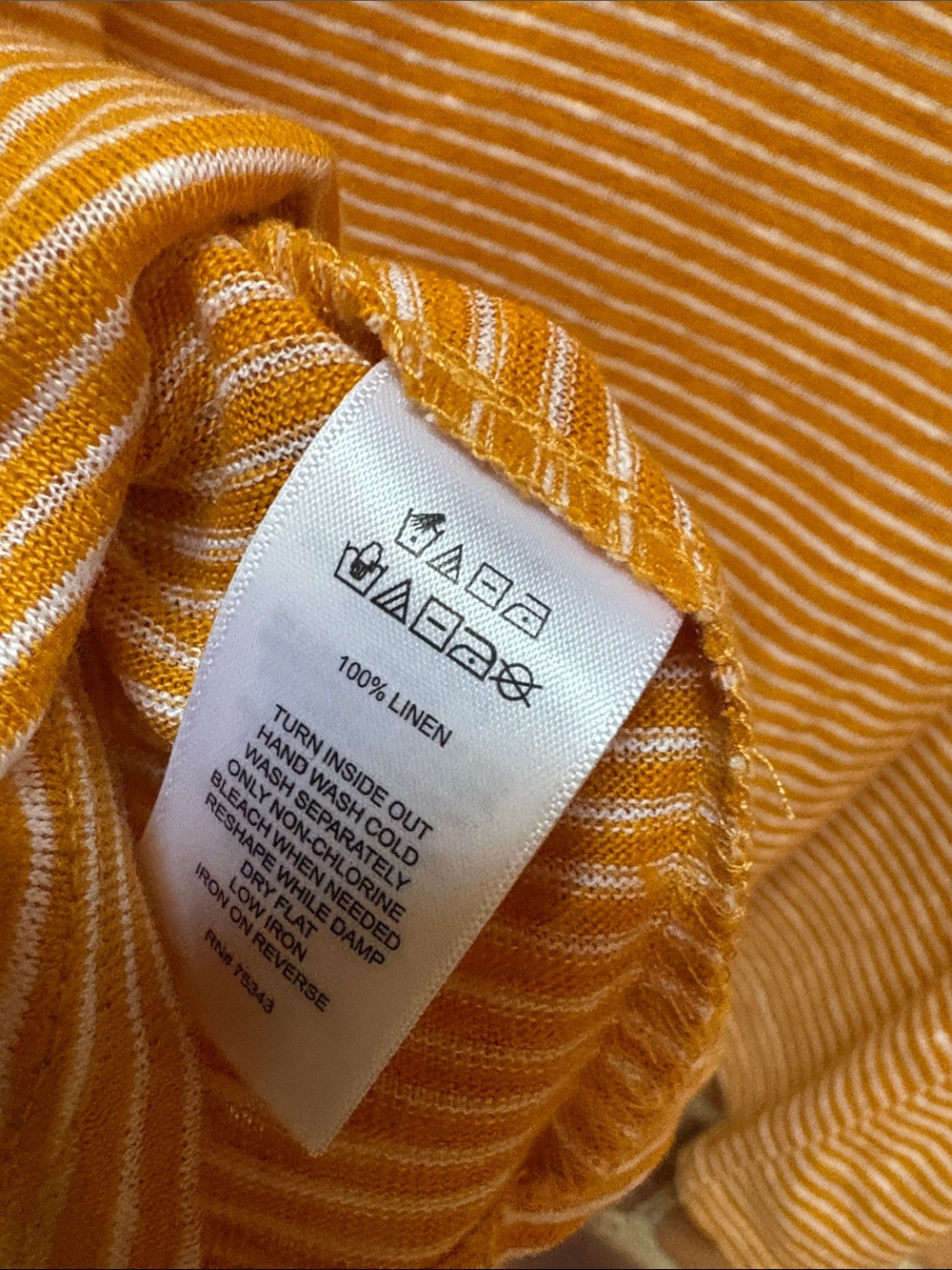 Tahari Linen Knit Tee - Picture 5 of 5